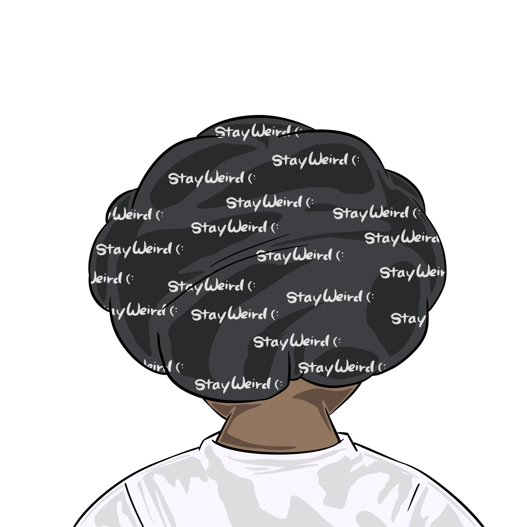 Black "Stay Weird" Bonnet - Image 3