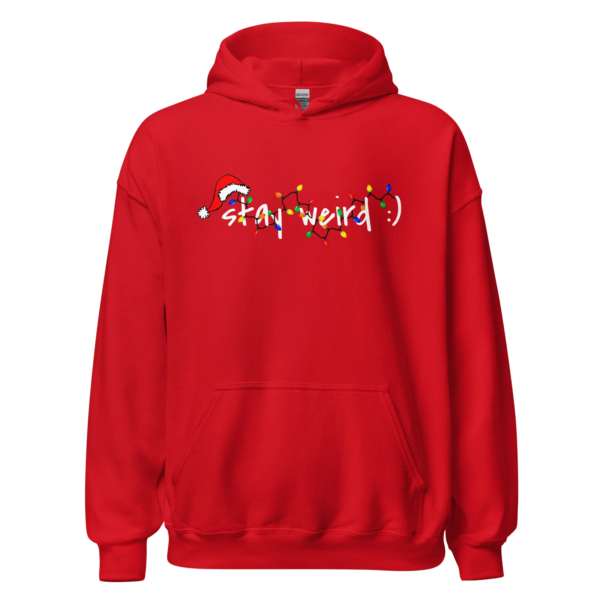 Christmas Lights "Stay Werid" Hoodie - Image 3