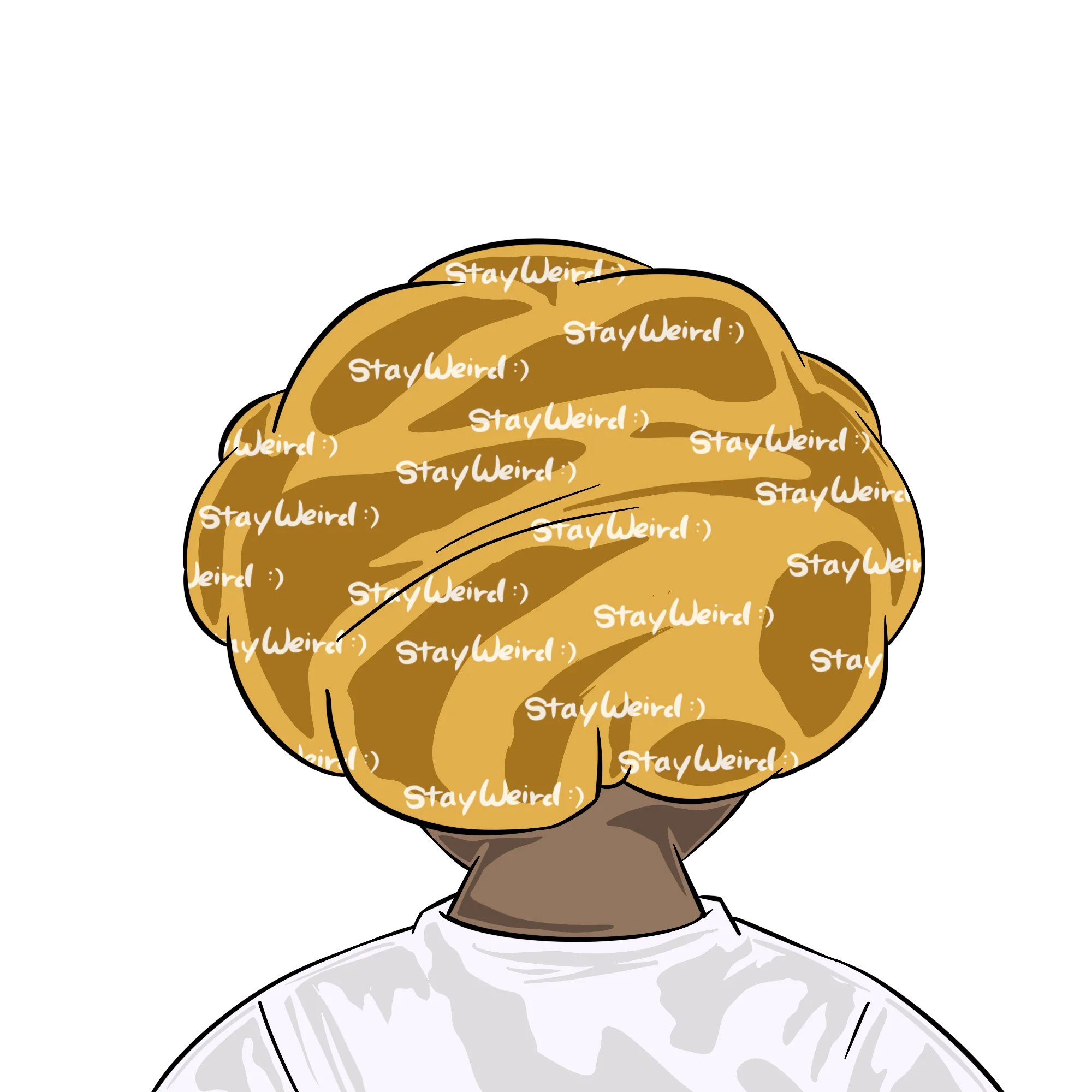 Gold "Stay Weird" Bonnet - Image 3