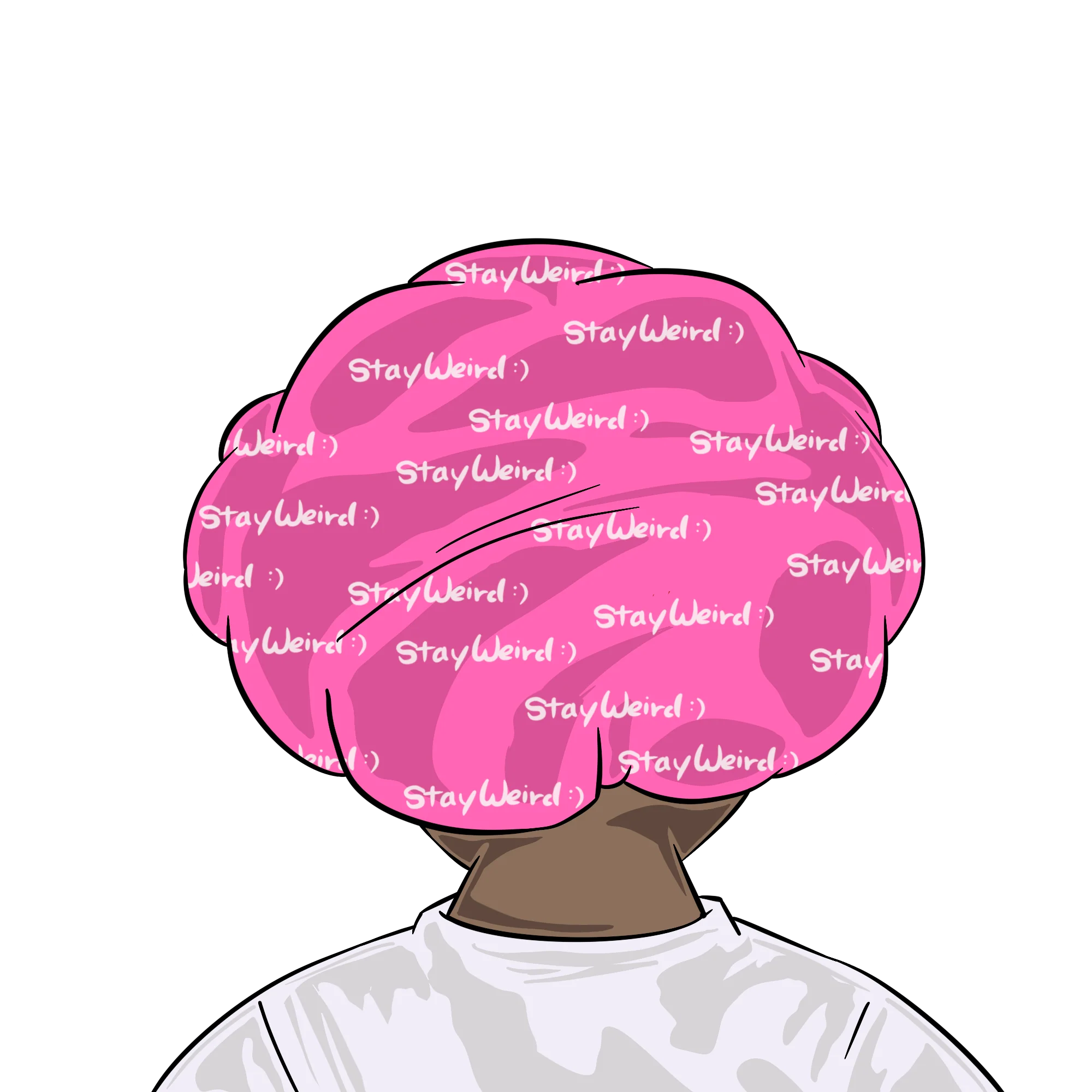 Pink "Stay Weird" Bonnet - Image 5