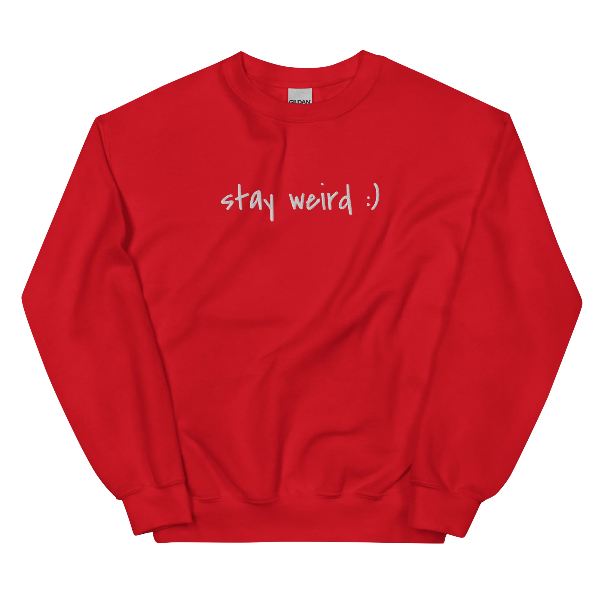 Stay Weird :) Sweatshirt (embroidered) - Image 3